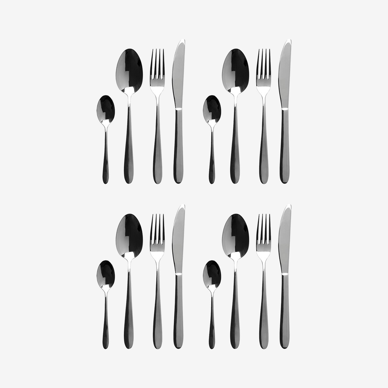 Gracy 16 Piece Cutlery Set - Stainless Steel by Fifty Five South