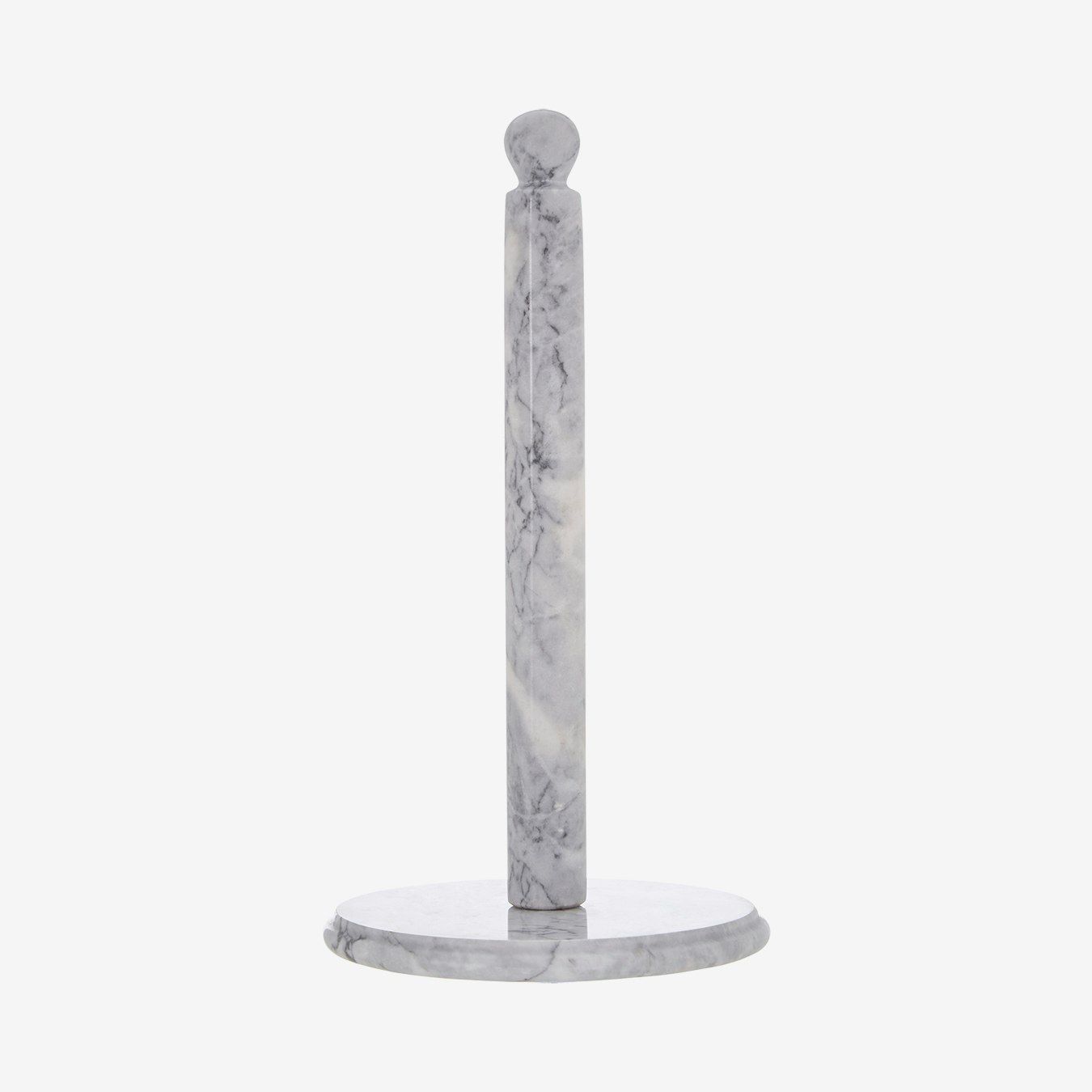 Kitchen Roll Holder - White Marble - Polished Finish by Fifty Five South