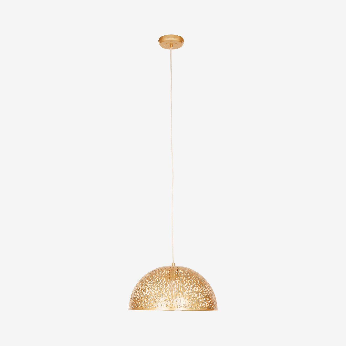 Lenno Dome Pendant Light - Gold - Iron by Fifty Five South