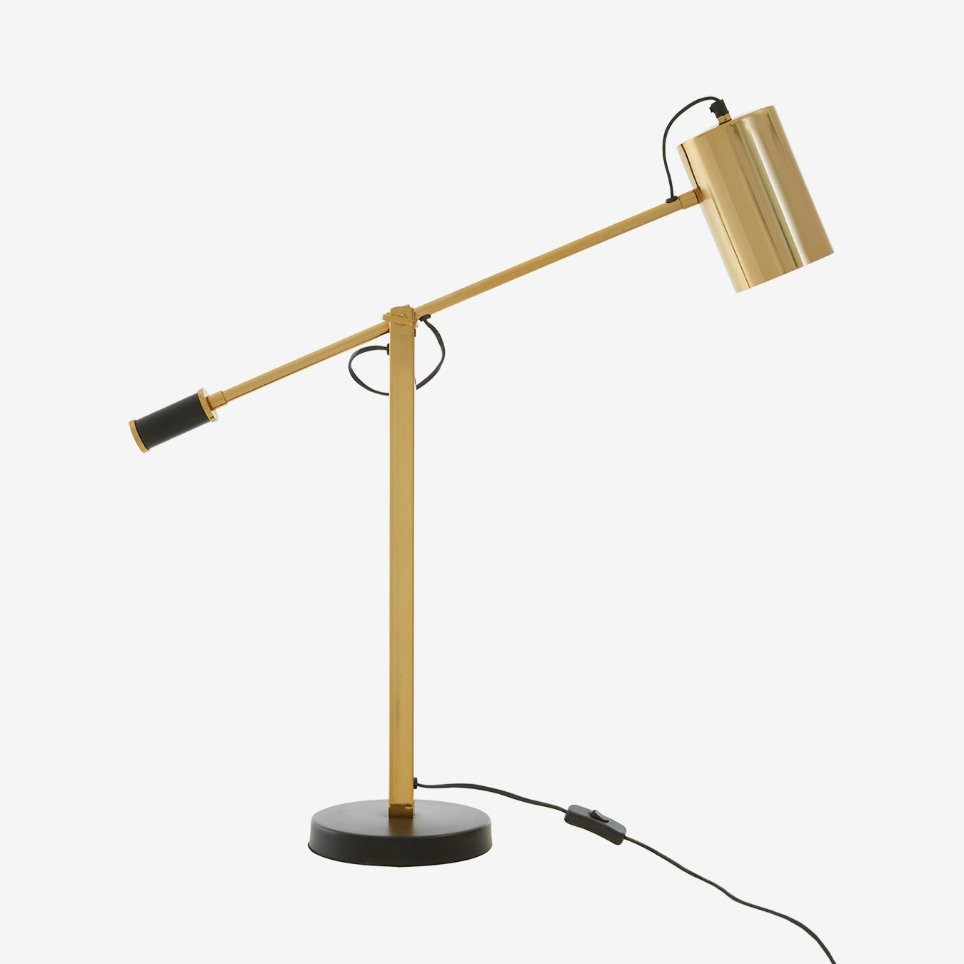 Mano Table Lamp - Black / Gold by Fifty Five South