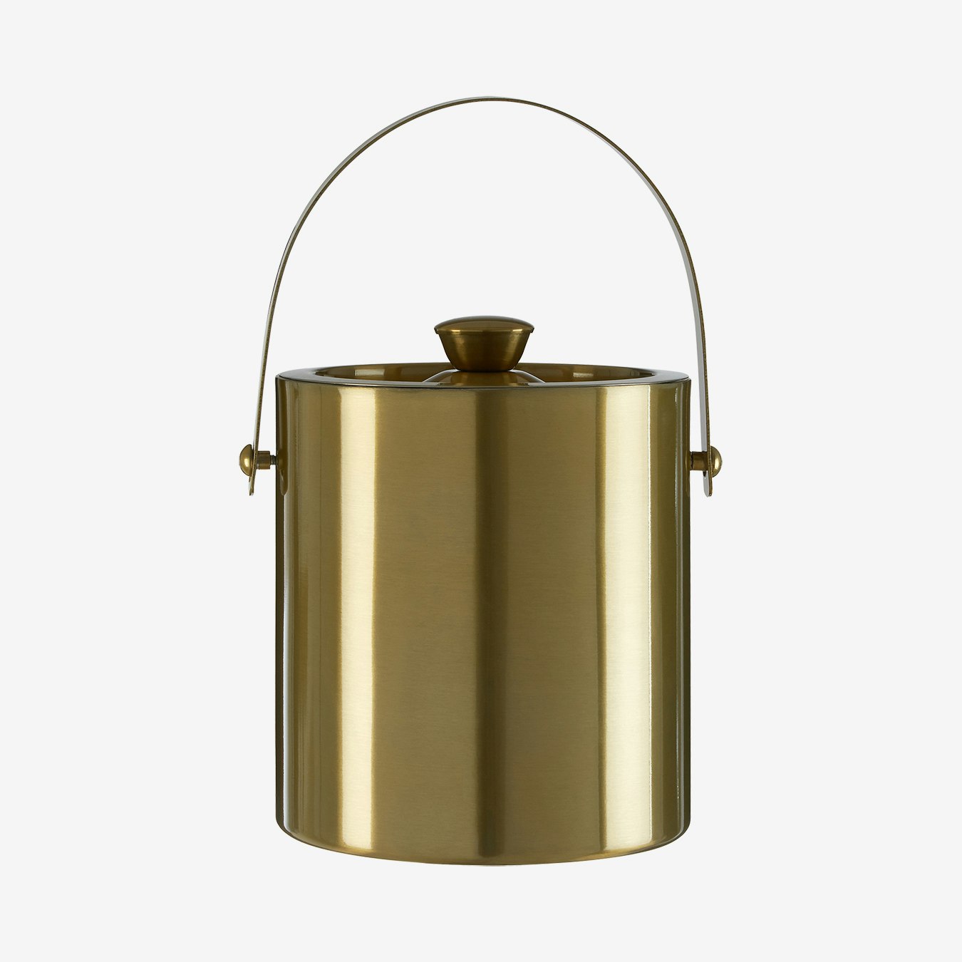 Mixology Ice Bucket With Lid - Brass by Fifty Five South