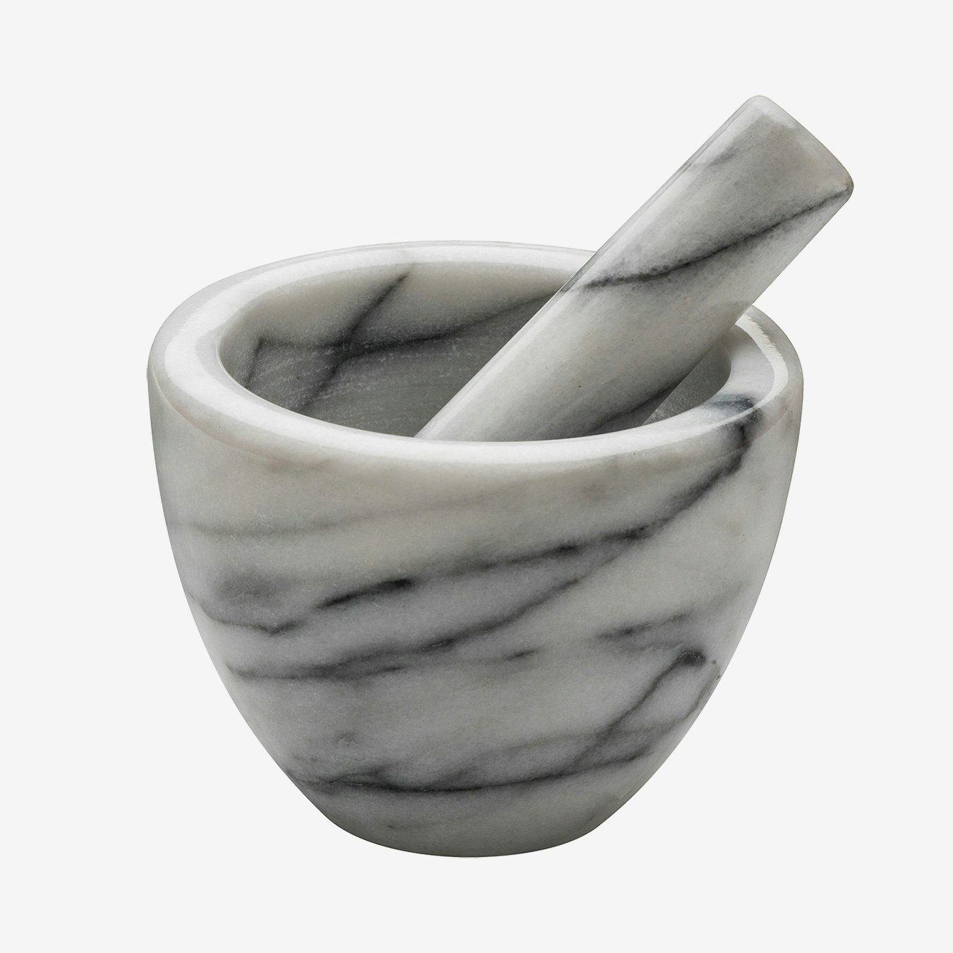 Pestle and Mortar - White Marble by Fifty Five South