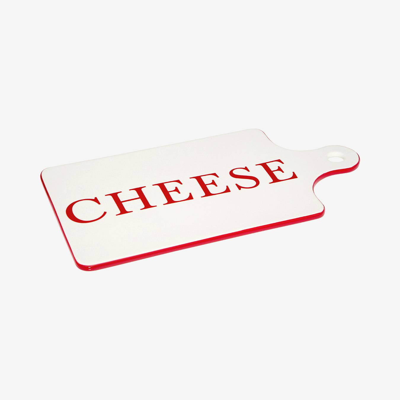 Hollywood Paddle Cheese Board - Red / Cream by Fifty Five South