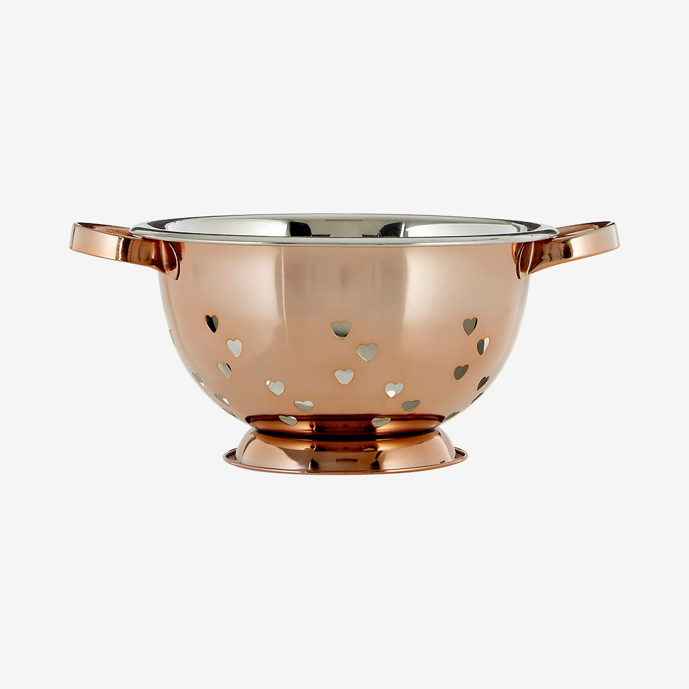 Hearts Design Colander - Rose Gold by Fifty Five South