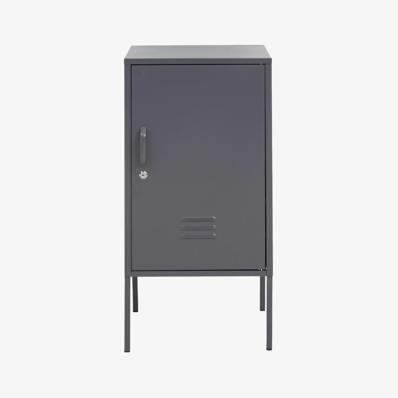 Academy 1-Door Metal Lockable Cabinet - Grey Powder by Fifty Five South