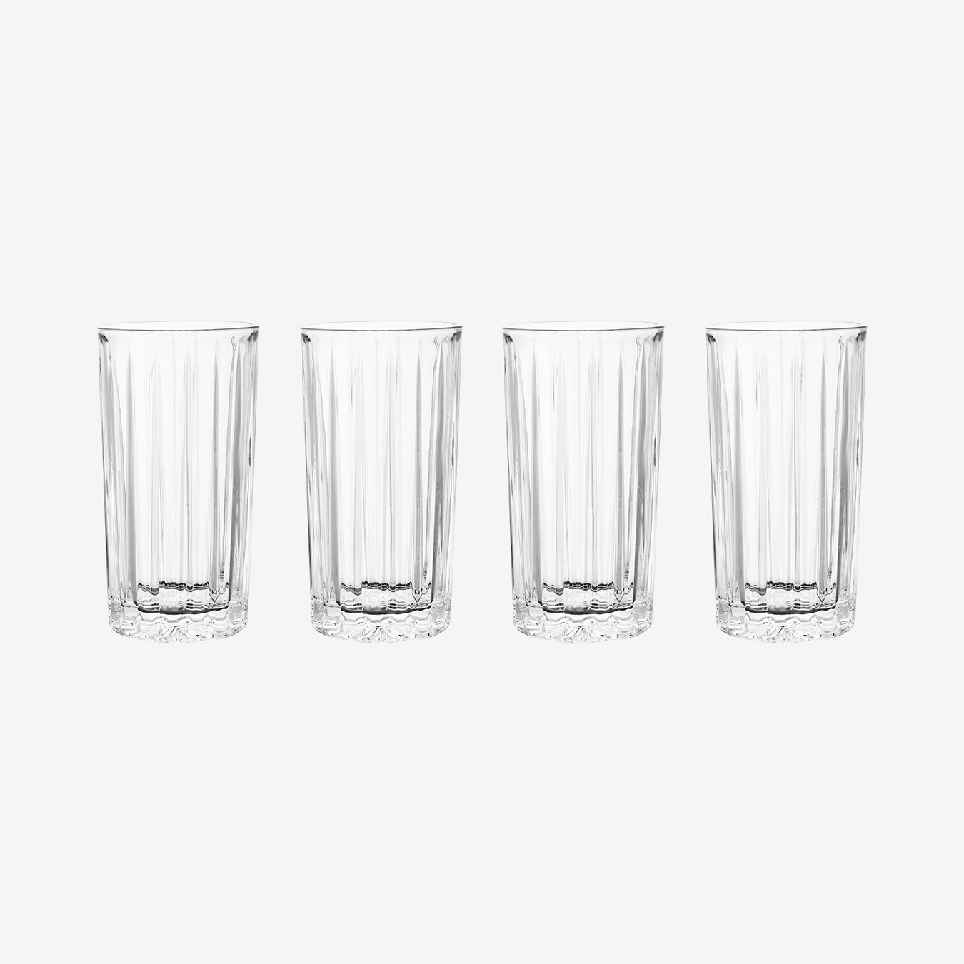 Beaufort Crystal Hi-Ball Glasses - Set of 4 by Fifty Five South