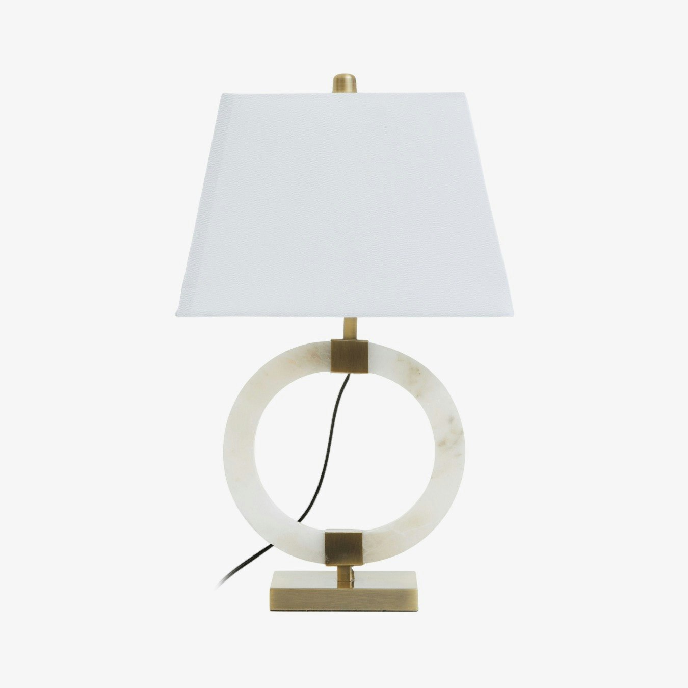 Elora Table Lamp - Brushed Gold / White / Ivory by Fifty Five South