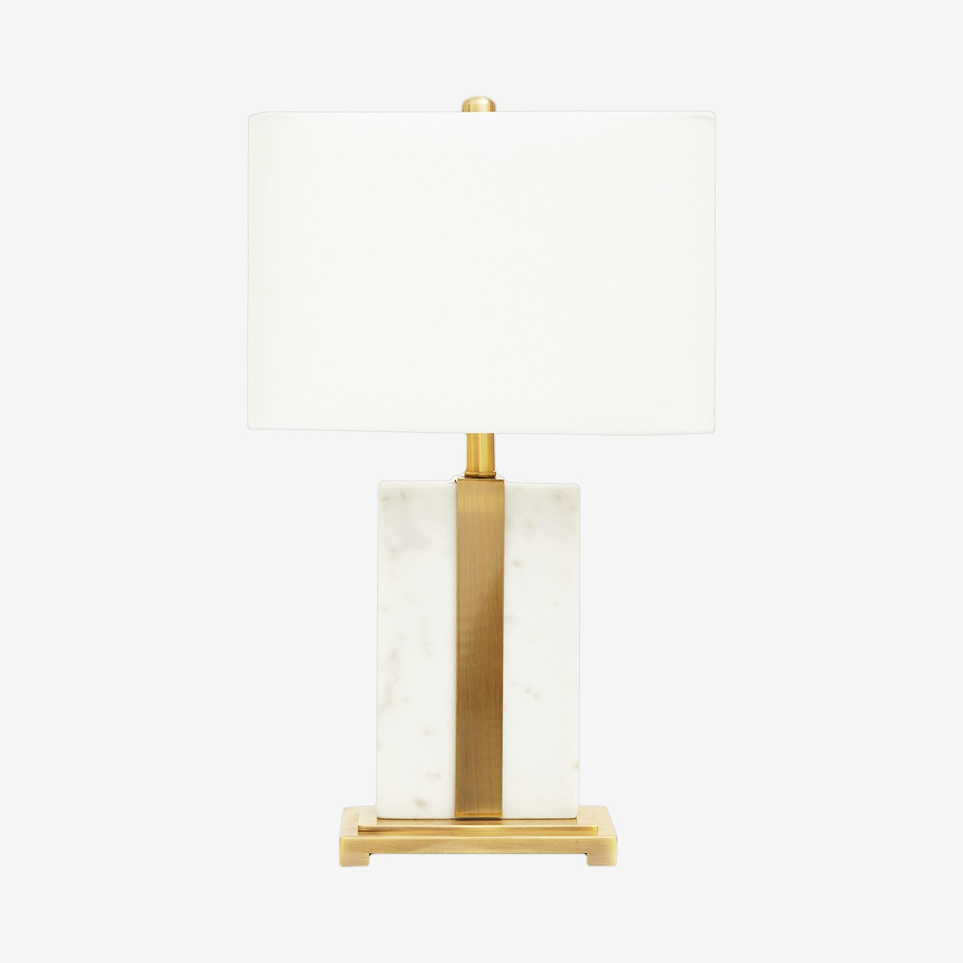 Elvie Table Lamp - Brushed Gold / Ivory / White by Fifty Five South
