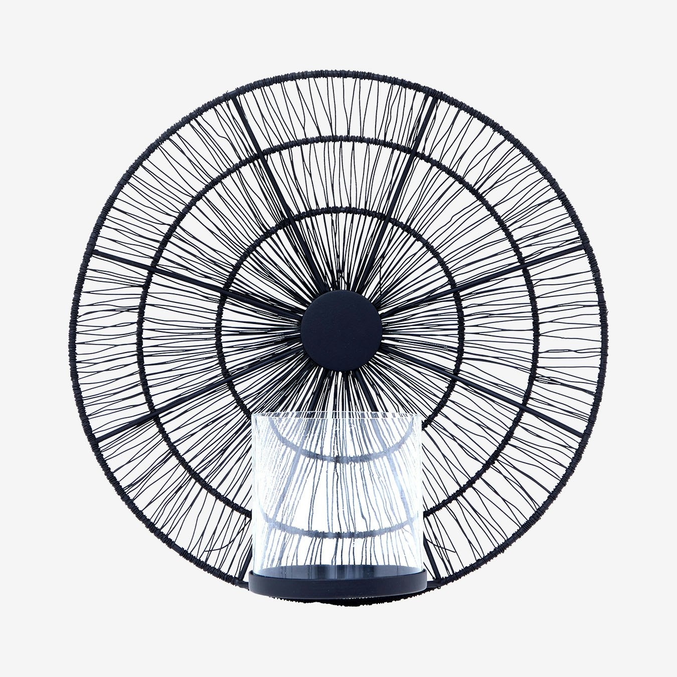 Enzo Wire Wall Sconce - Black by Fifty Five South