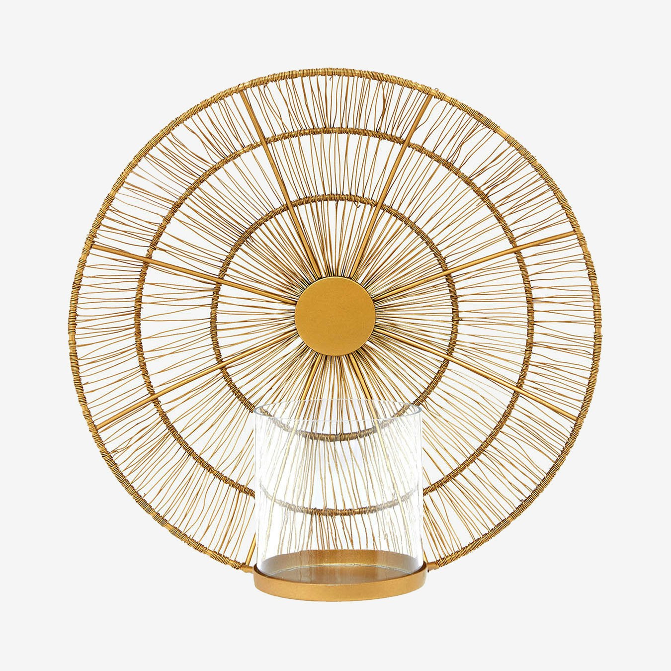 Enzo Wire Wall Sconce - Gold by Fifty Five South