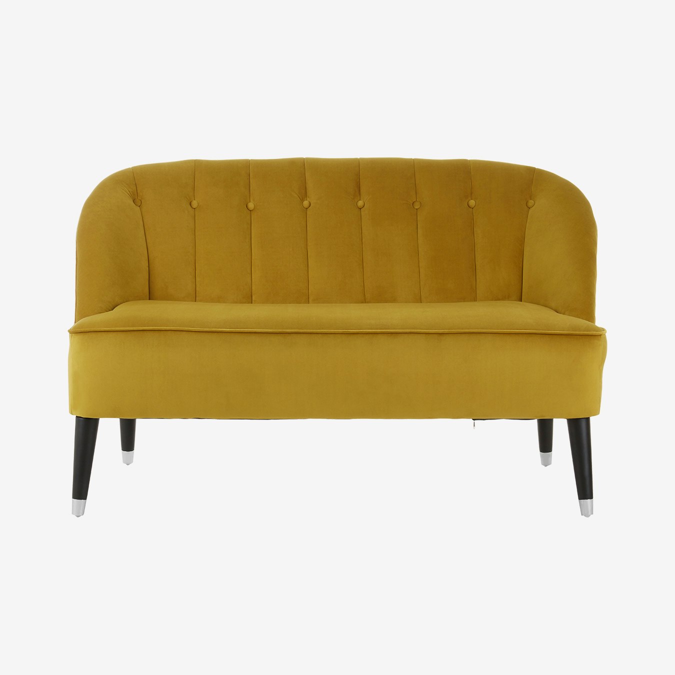 Doucet Curve Two Seat Sofa - Dijon Velvet by Fifty Five South
