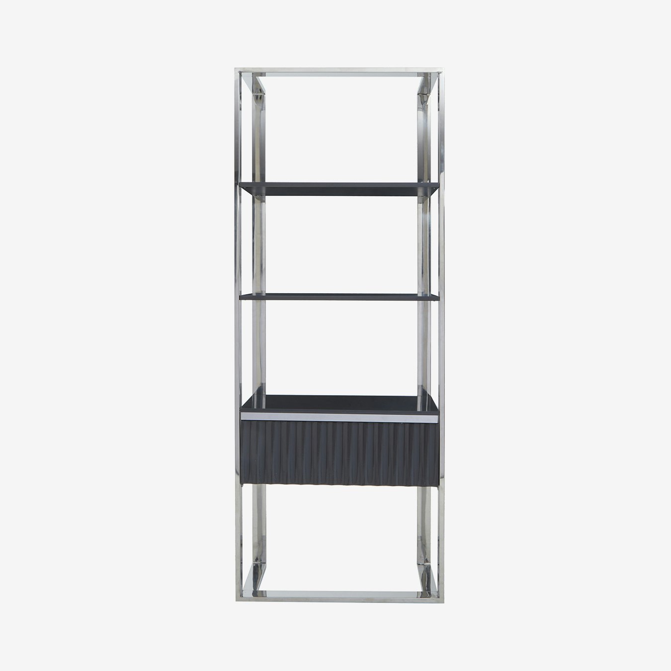 Genoa 1-Draw / 3-Shelf Unit - Grey by Fifty Five South