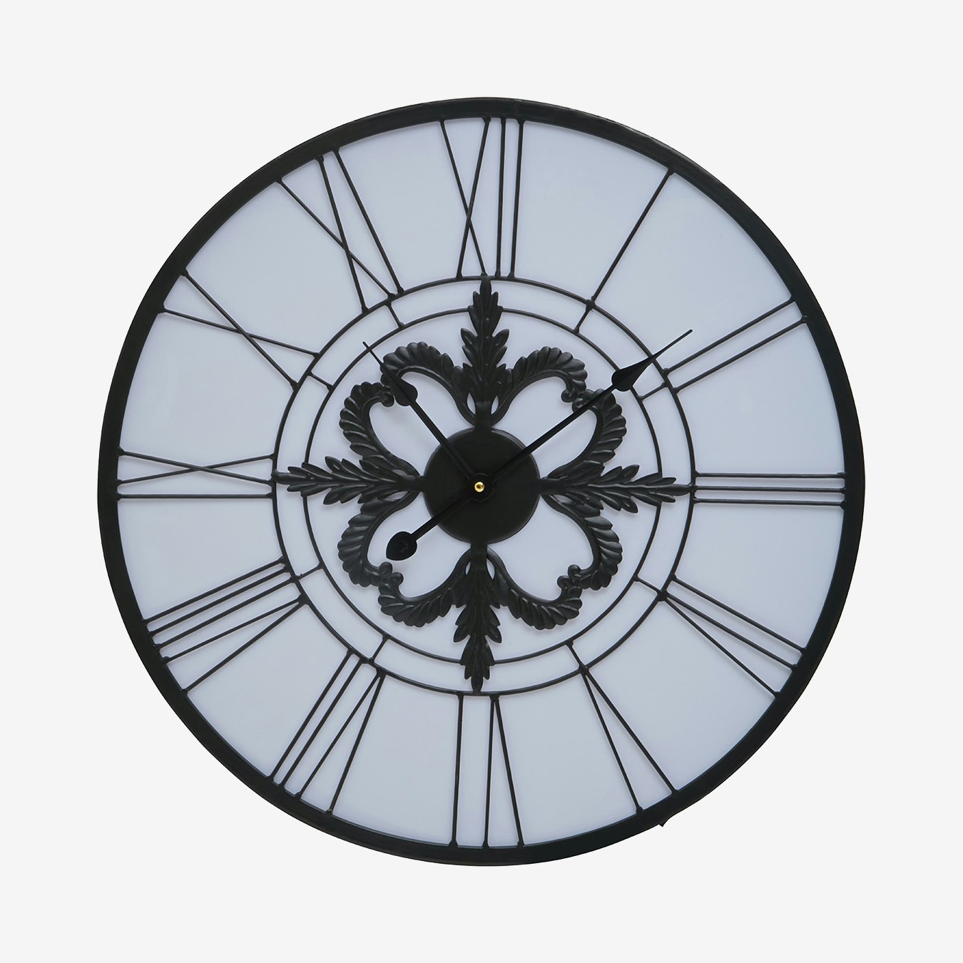 Genova Led Wall Clock - Black / Grey by Fifty Five South