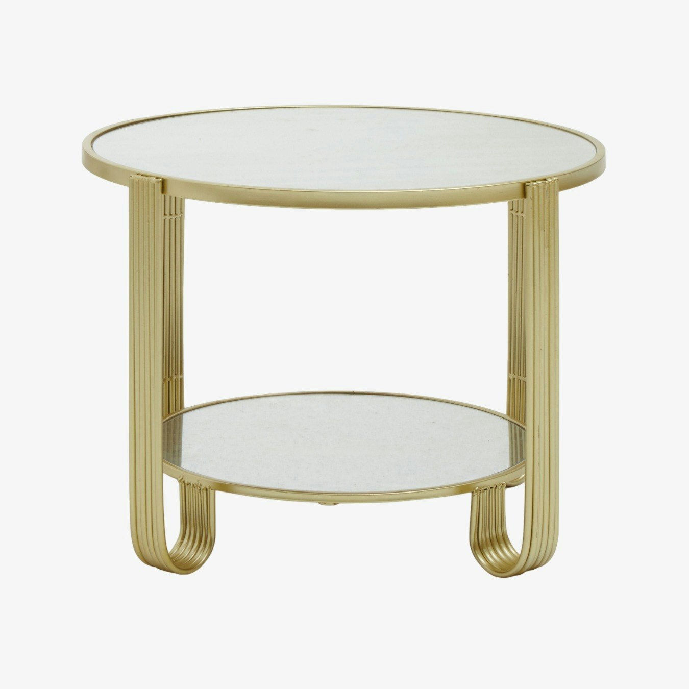 Jolie Round Table - Gold / Mirror by Fifty Five South