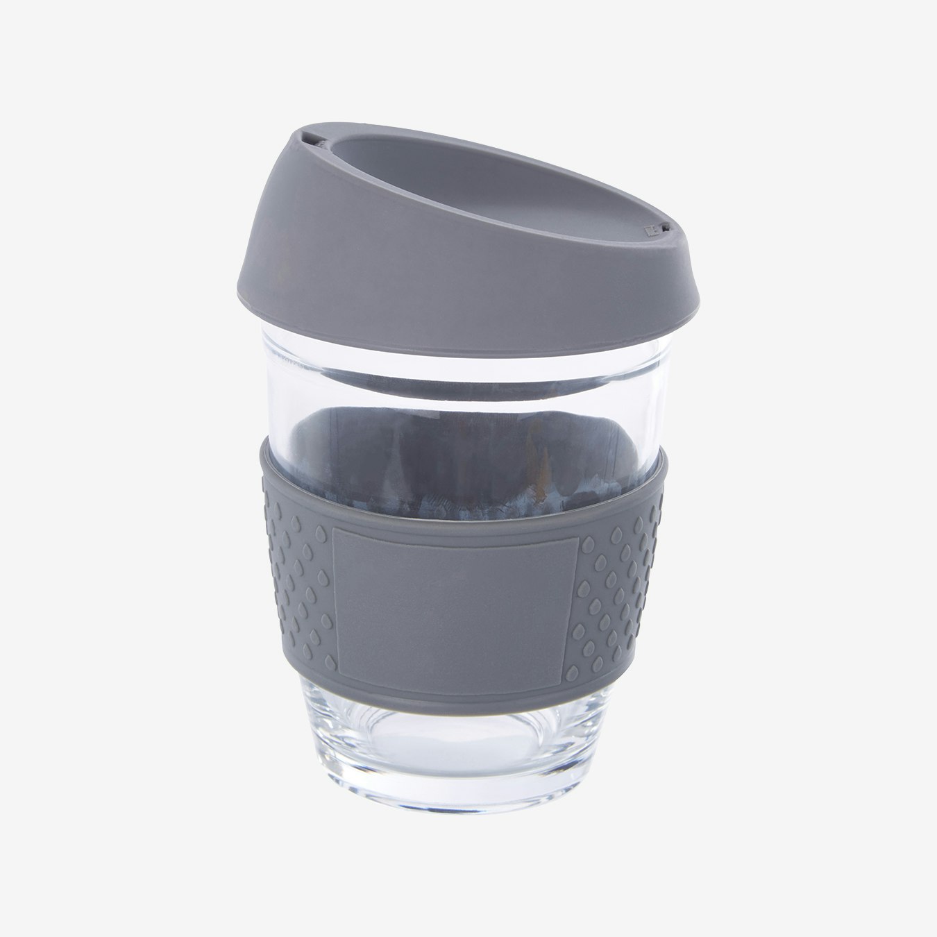 Mimo Glass Travel Mug With Silicone Band - Grey by Fifty Five South