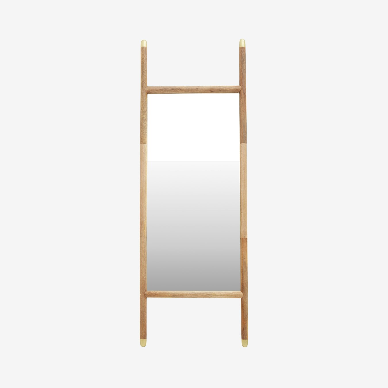 Nirav Floor Mirror - Natural / Wood by Fifty Five South