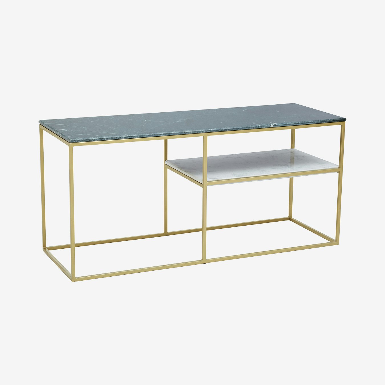 Nirav Marble Console Table - Gold by Fifty Five South