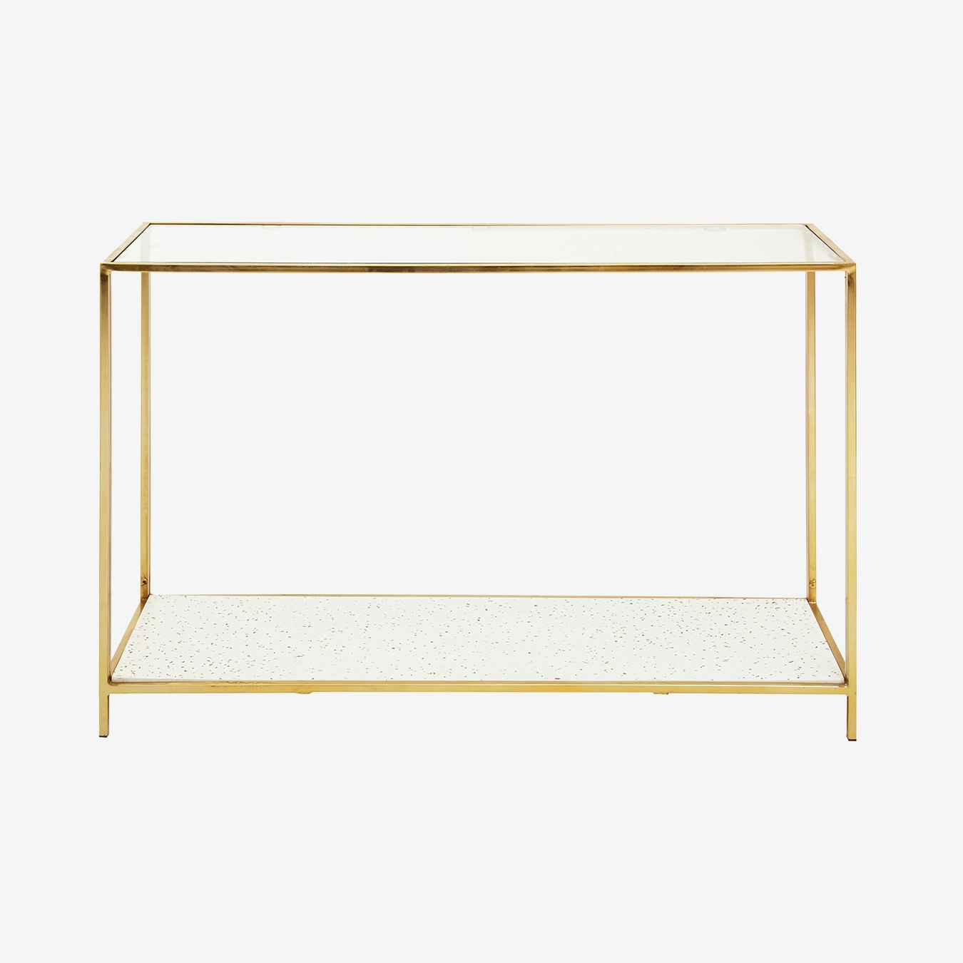 Novi Terrazzo Console Table - Gold by Fifty Five South