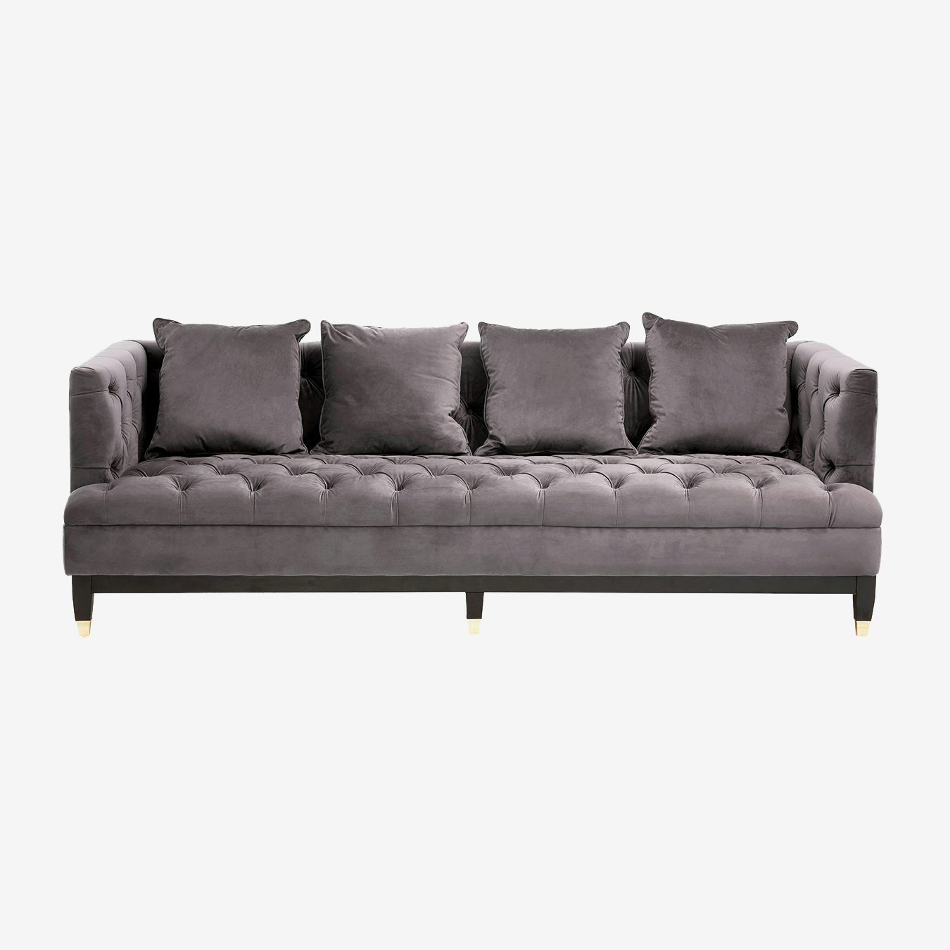 Sefira 3-Seat Sofa - Grey by Fifty Five South