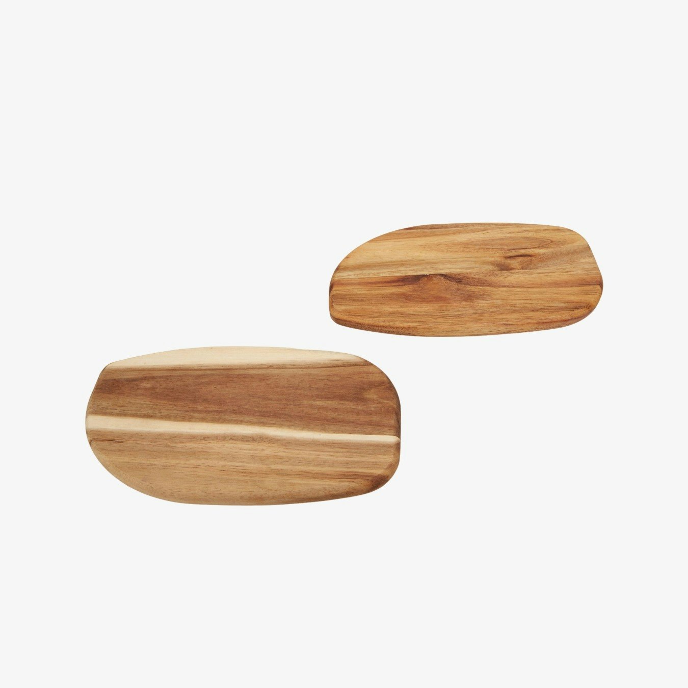 Kora Acacia Oval Serving Chopping Board - Set of 2 by Fifty Five South