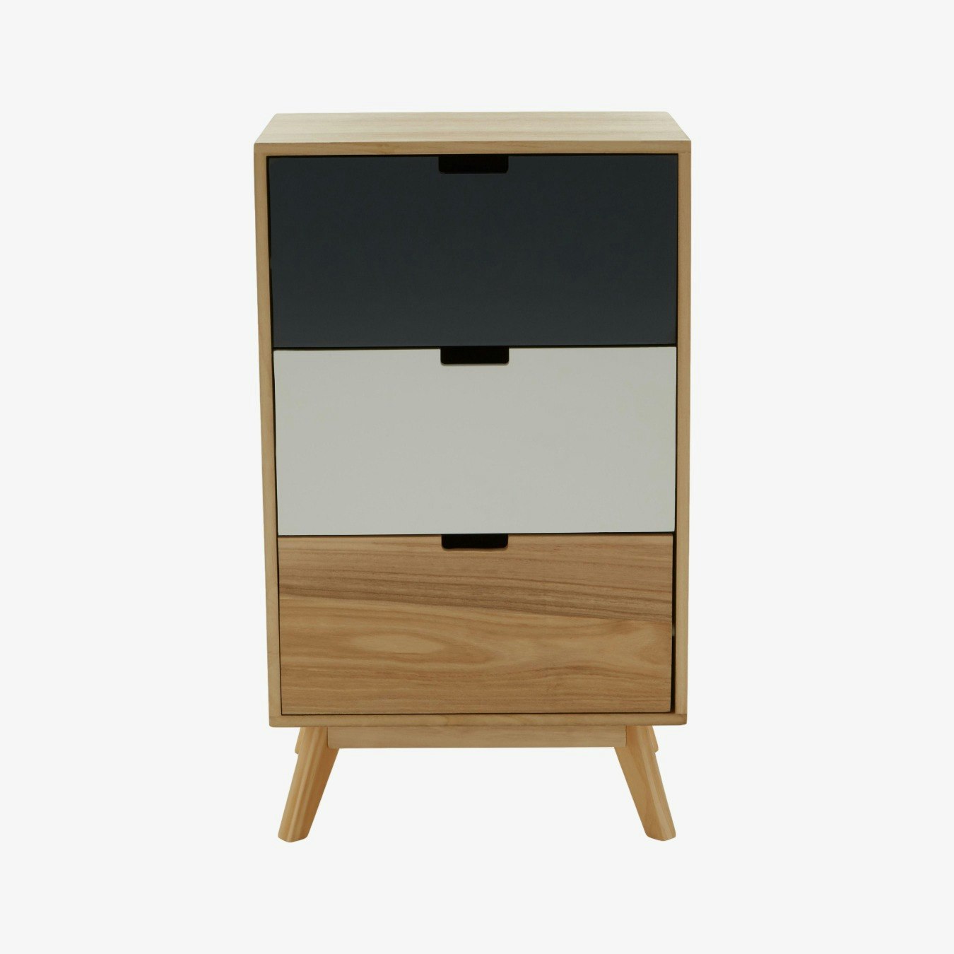 Watson 3-Drawer Chest - Natural / Grey / White by Fifty Five South