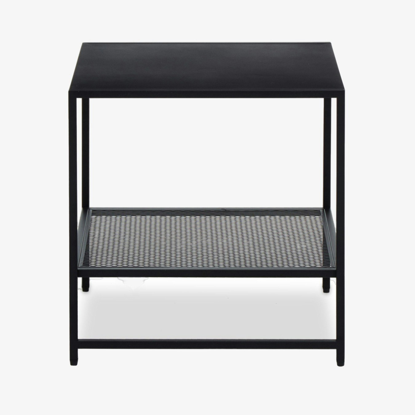 Acero End Table With Shelf - Black by Fifty Five South