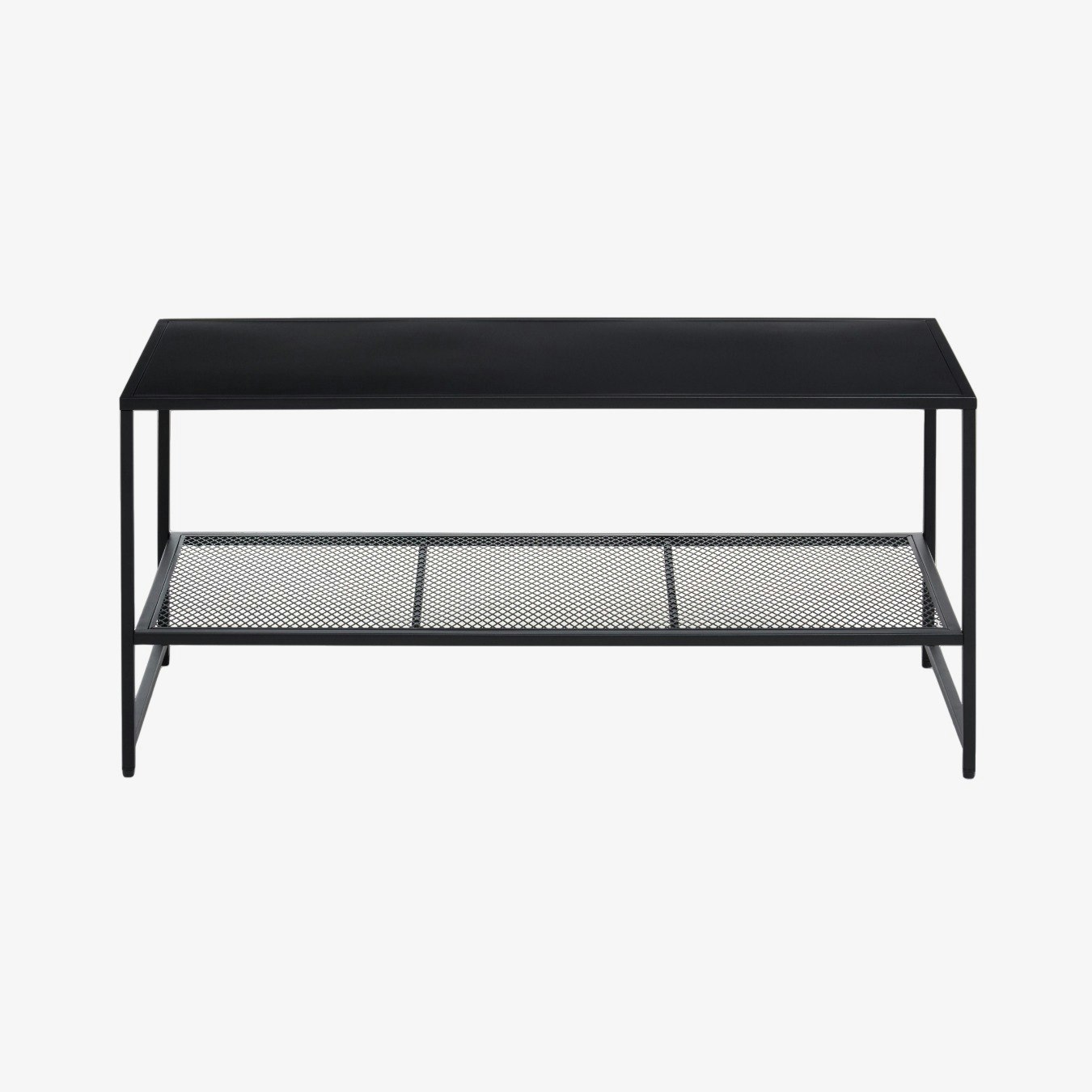 Acero Coffee Table With Shelf - Black by Fifty Five South
