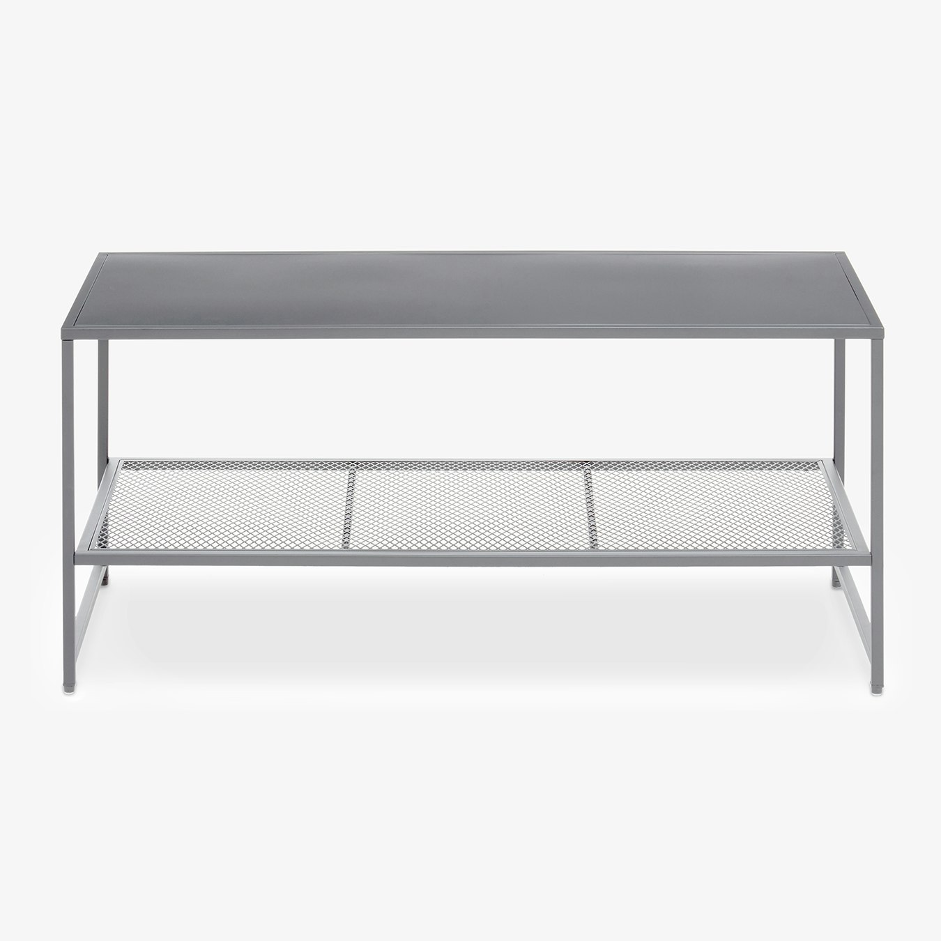 Acero Coffee Table With Shelf - Grey by Fifty Five South