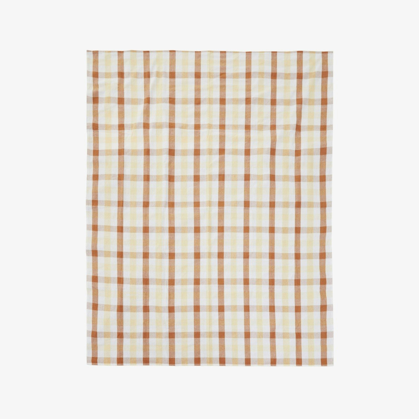 Thread&Loom 100% Cotton Tablecloth - Almond / Dark Almond by Fifty Five South