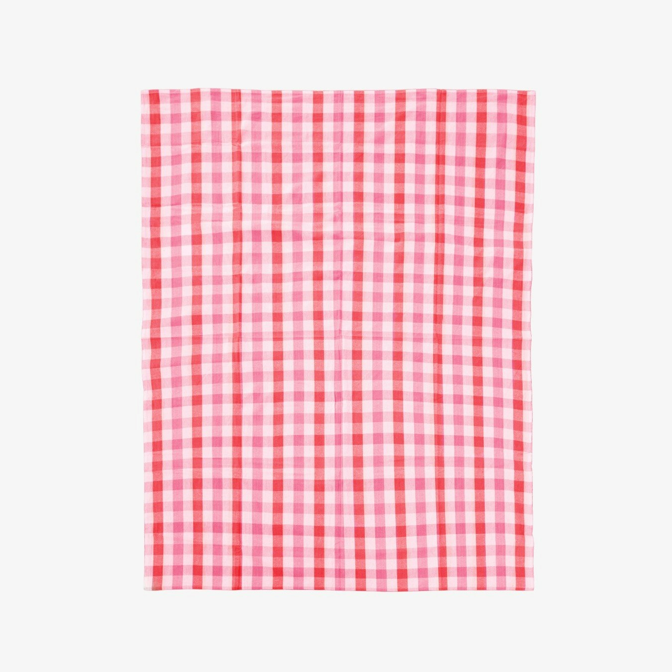Thread&Loom 100% Cotton Tablecloth - Pink / Poppy Red by Fifty Five South