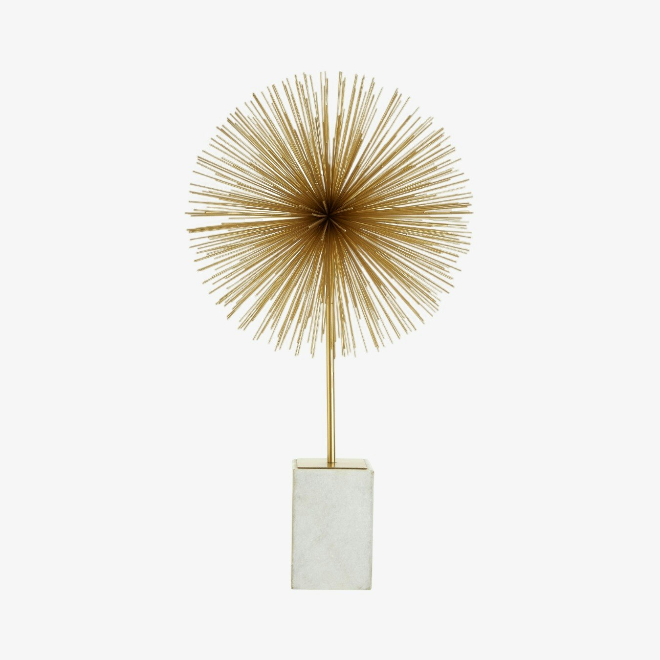 Mirano Starburst Sculpture on Stand - Gold / White by Fifty Five South