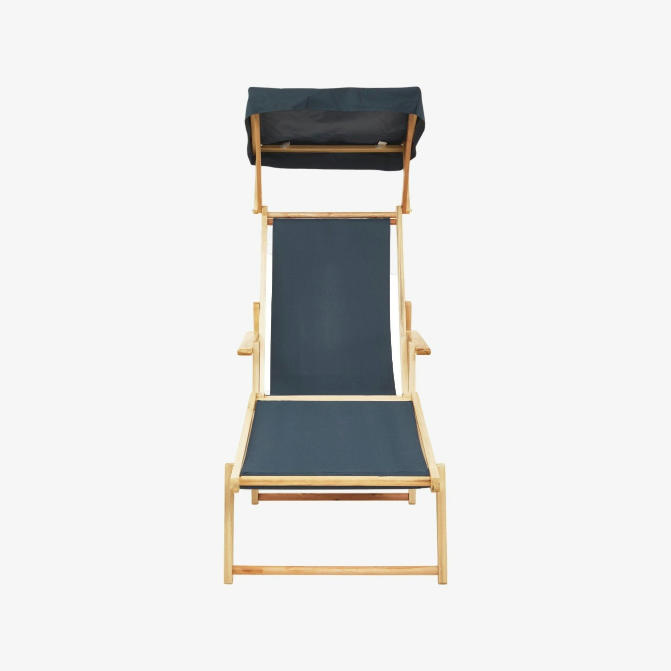 Beauport Weather Proof Lounger - Khaki / Natural Wood by Fifty Five South