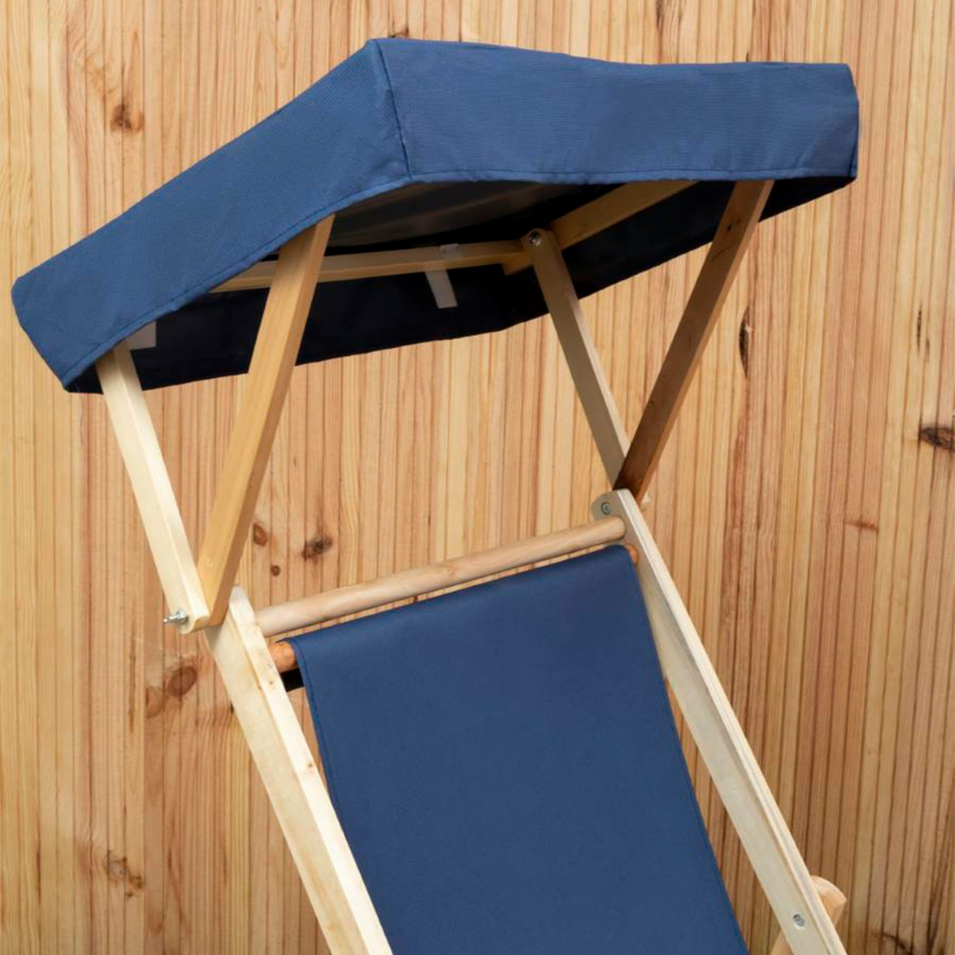 Beauport Weather Proof Lounger - Grey / Natural Wood by Fifty Five South