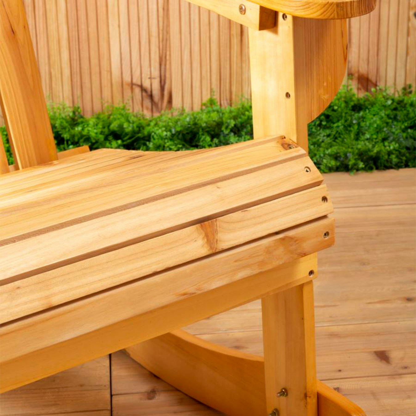 Beauport Weather Proof Rocking Chair - Natural Wood by Fifty Five South