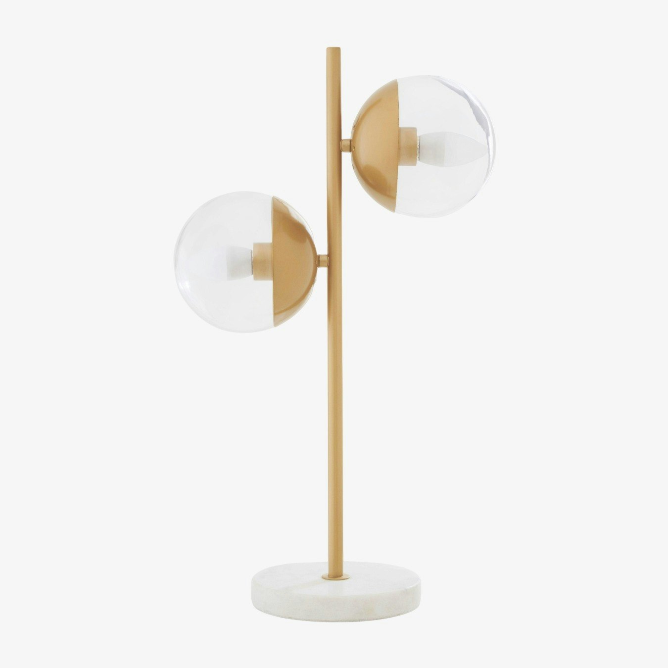 Revive 2-Light Table Lamp - Gold / White Marble by Fifty Five South