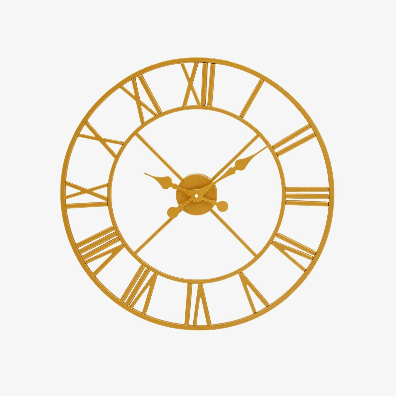 Vitus Round Wall Clock Metal - Gold by Fifty Five South