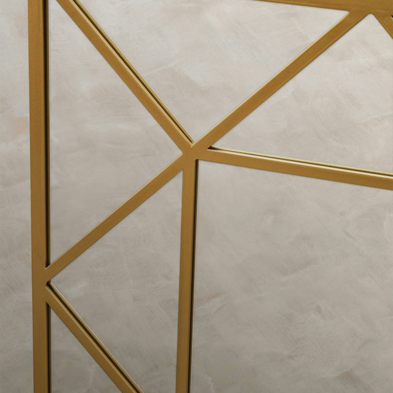 Descartes Metal Wall Mirror - Gold Frame by Fifty Five South
