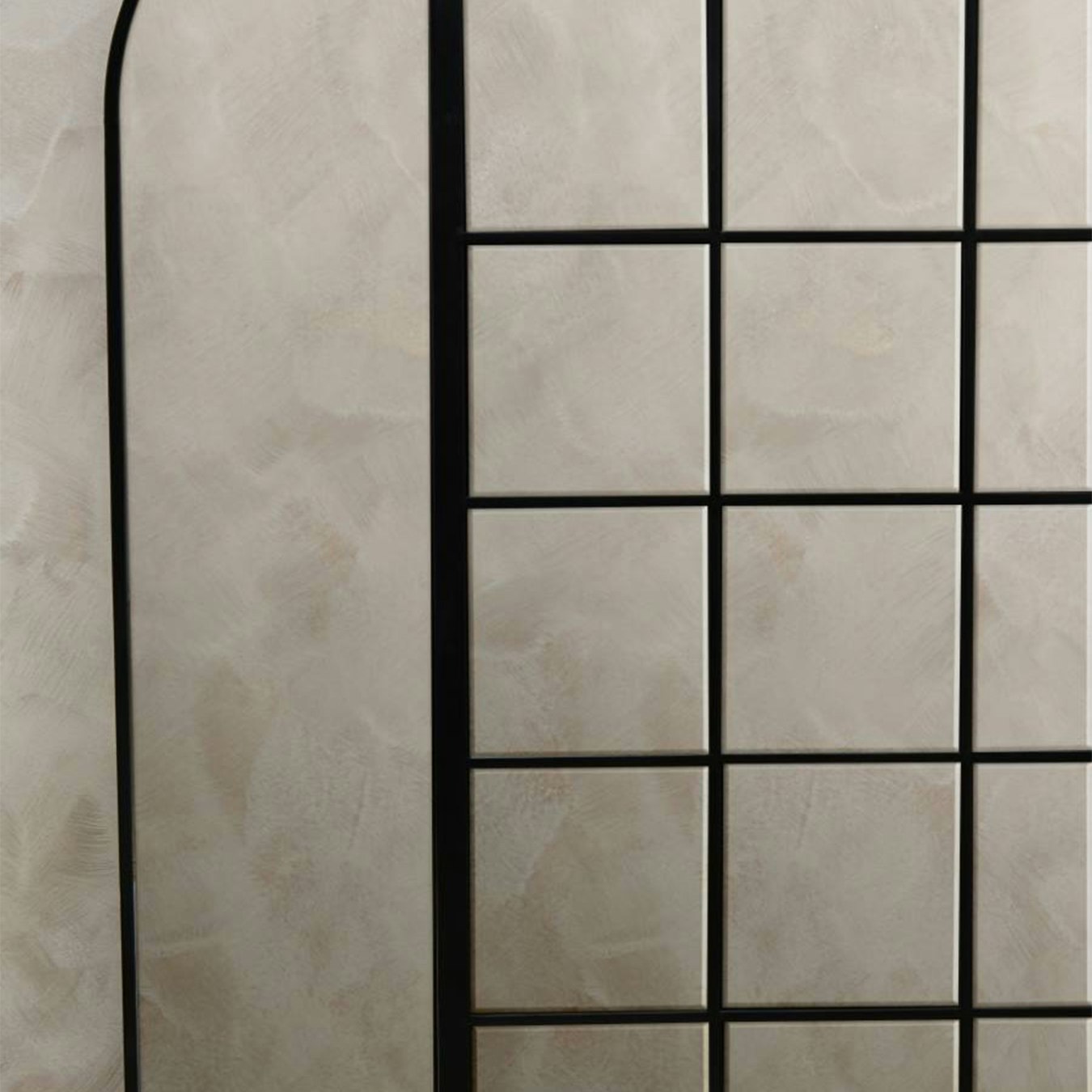 Descartes Wall Mirror - Black Metal by Fifty Five South