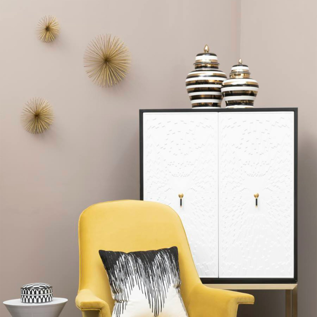 Mirano Starburst Wall Art - Gold - Set of 3 by Fifty Five South