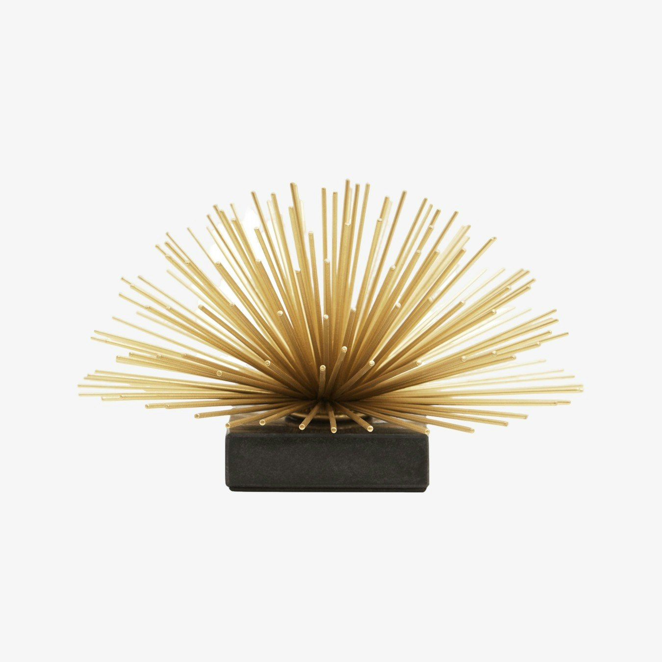 Mirano Starburst Decor - Gold On Black Marble by Fifty Five South
