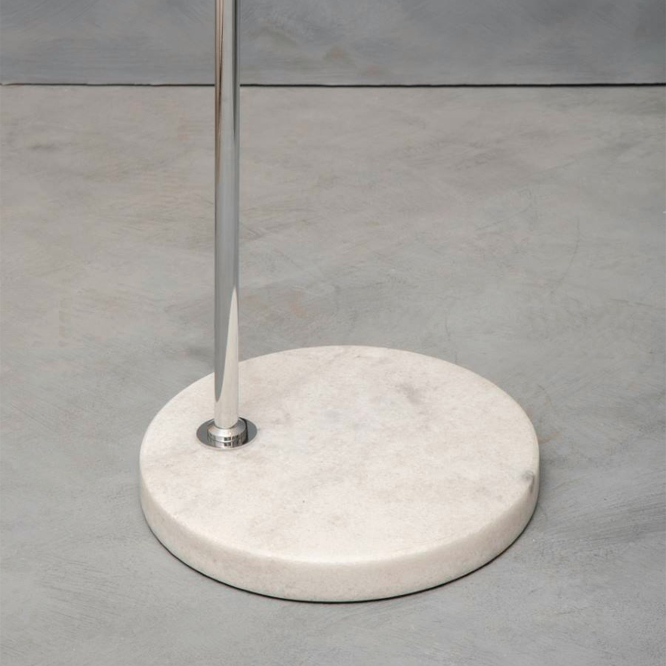 Karter Floor Lamp - White Marble / Chrome by Fifty Five South