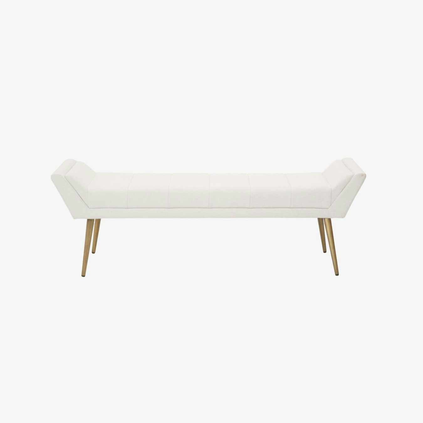 Gilden Bench - Brush Brass / Natural by Fifty Five South