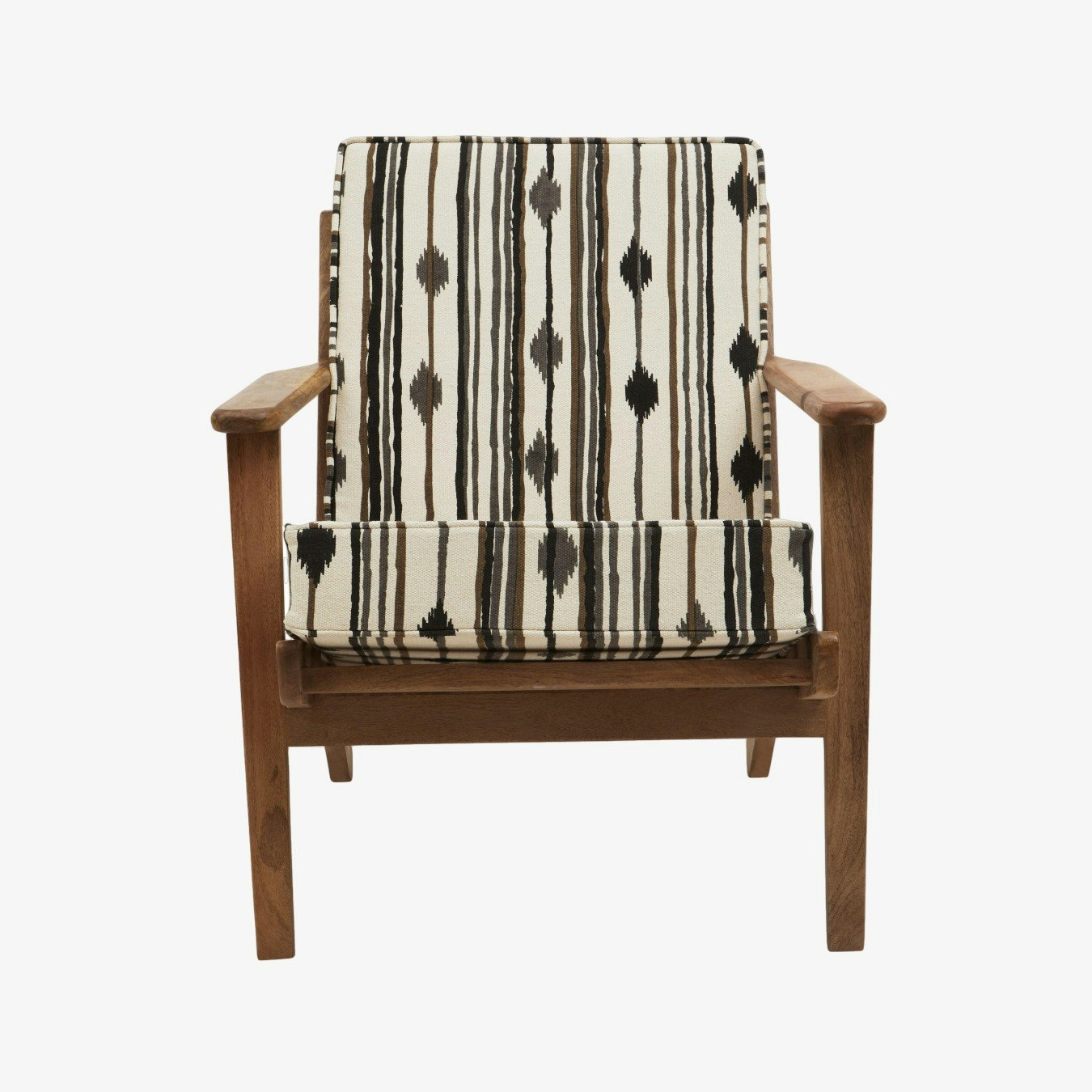 Cefena Armchair - Black / White by Fifty Five South