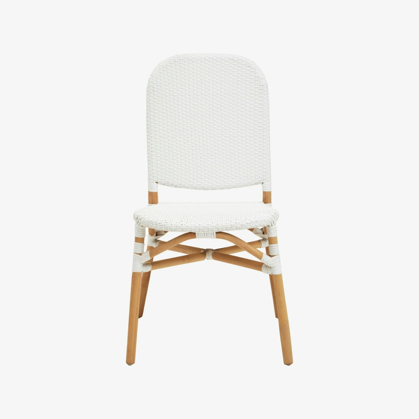 Manado Rattan Dining Chair - Natural / White by Fifty Five South