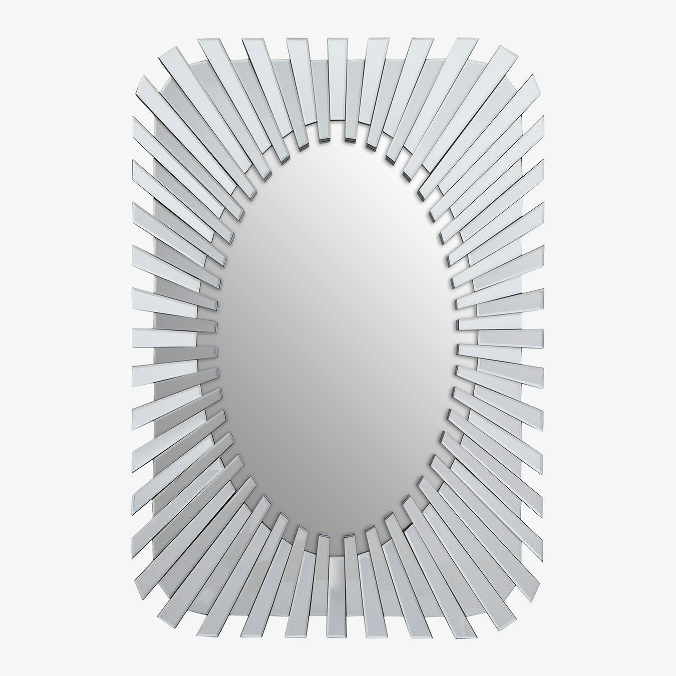 Jade Wall Mirror - Silver Frame by Fifty Five South
