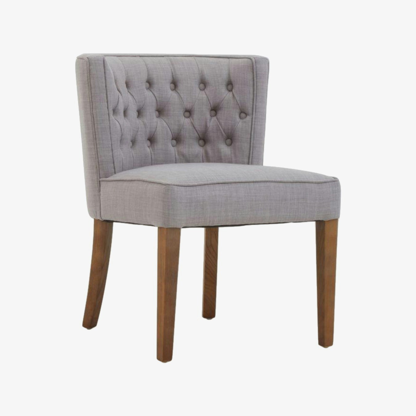 Parkside Dining Chair Curve Back - Grey / White by Fifty Five South