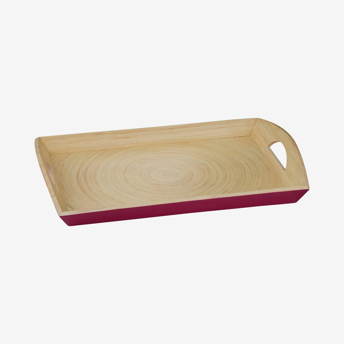Kyoto Serving Tray - Raspberry - Spun Bamboo by Fifty Five South