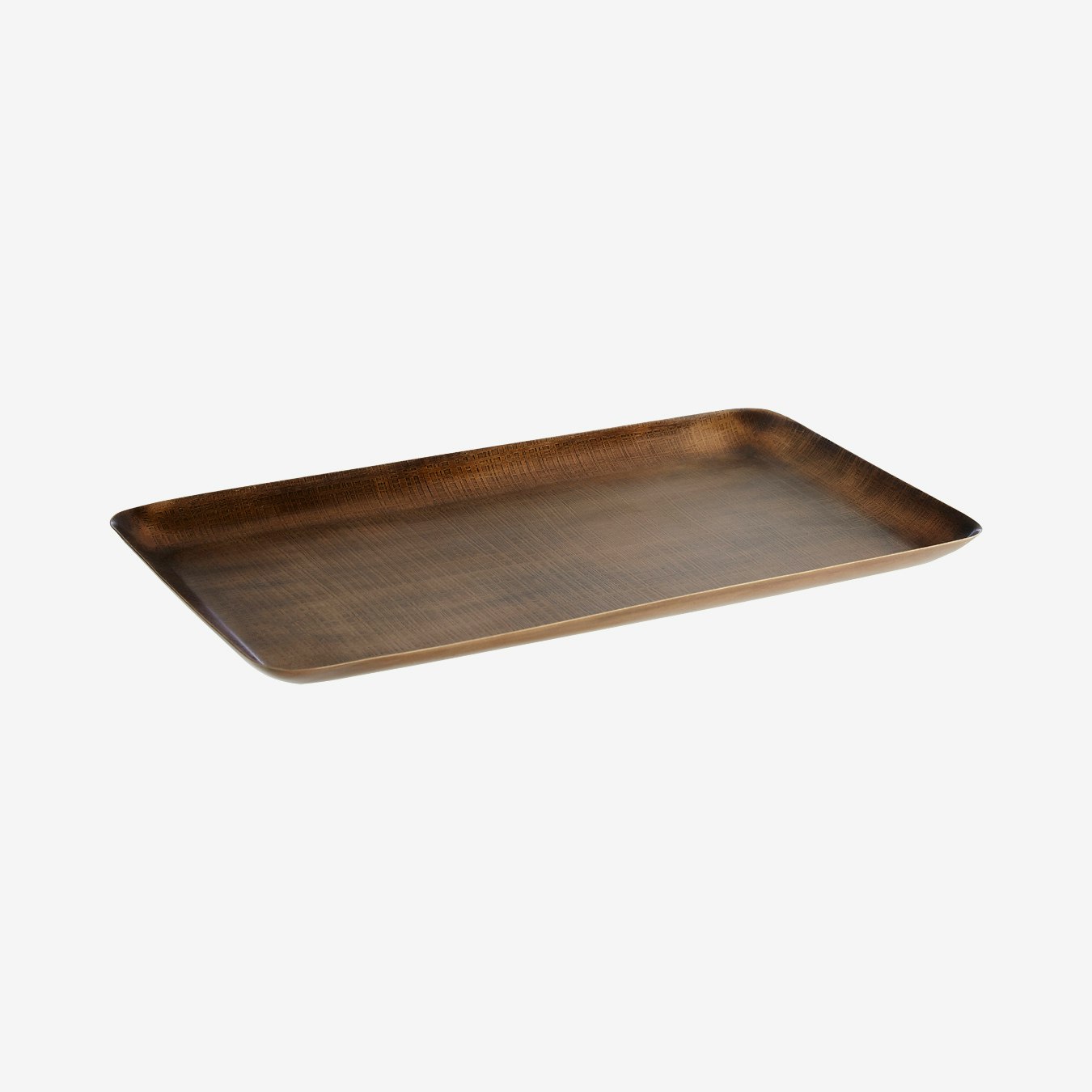 Madison Tray - Antique Brass - Stainless Steel by Fifty Five South
