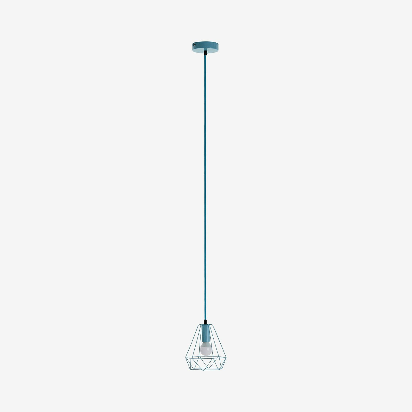 Beli Pendant Light - Blue - Metal Wire by Fifty Five South