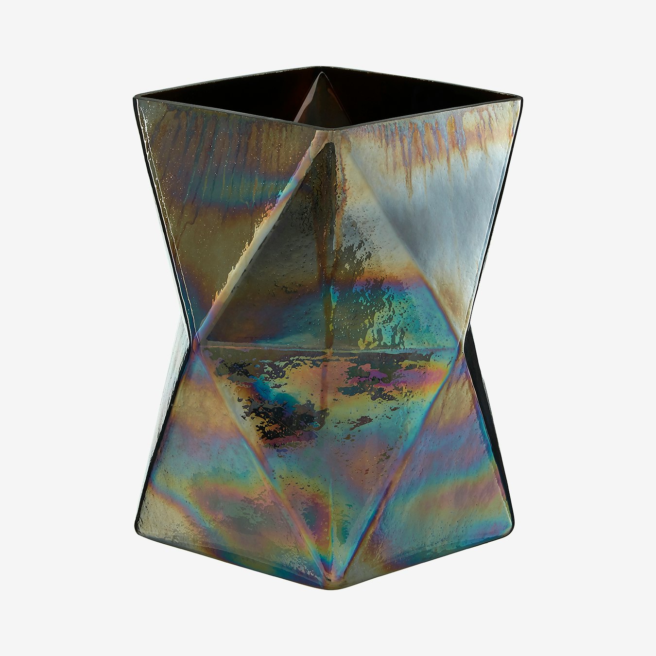 Rambia Candle Holder - Assorted - Oil Slick Glass by Fifty Five South